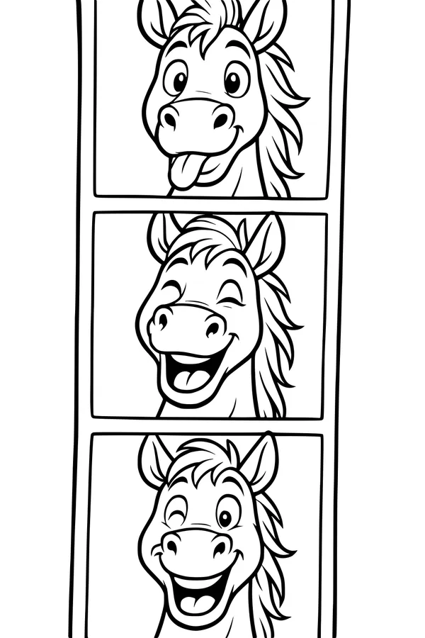 Silly Horse Faces for a Giggly Day