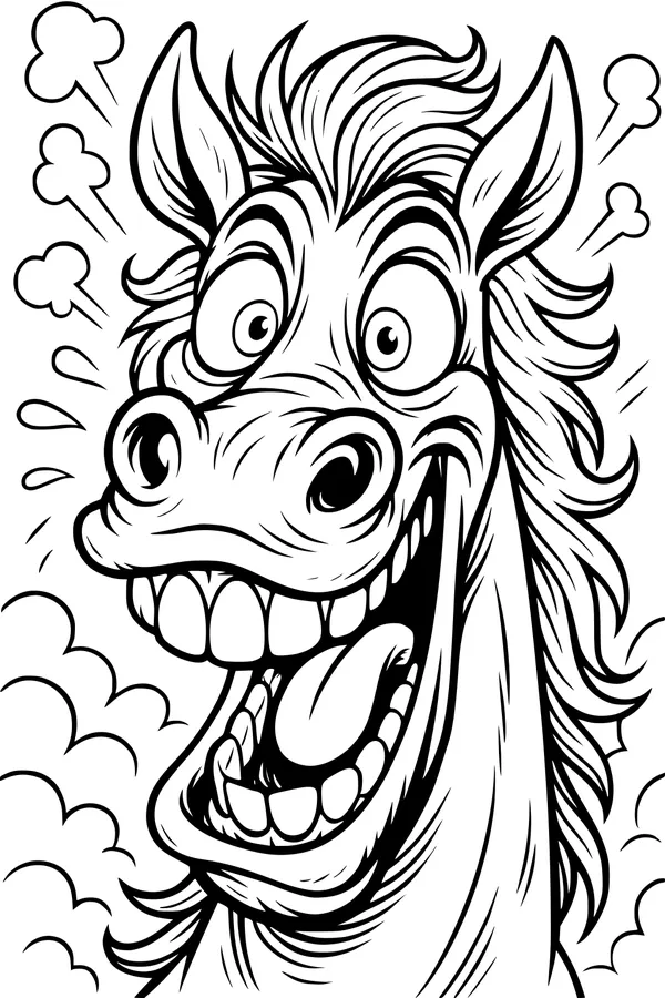 Giggles from the Goofy Barnyard Horse