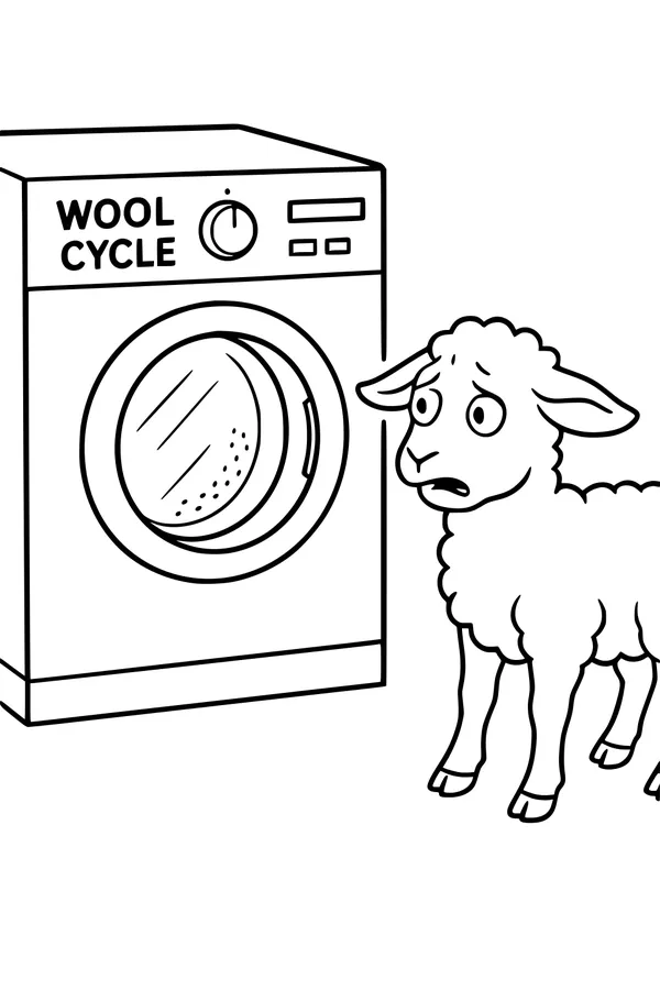 Wooly Worries at the Laundry Room