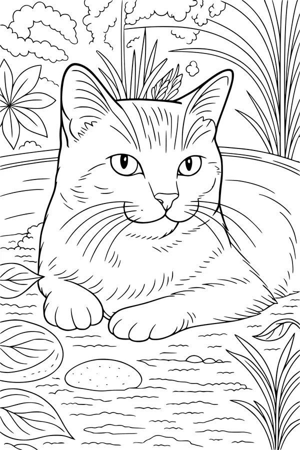 Whiskers in the Garden Sunbeam