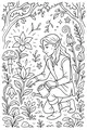 Forest Elf Tends Bright Blossoms