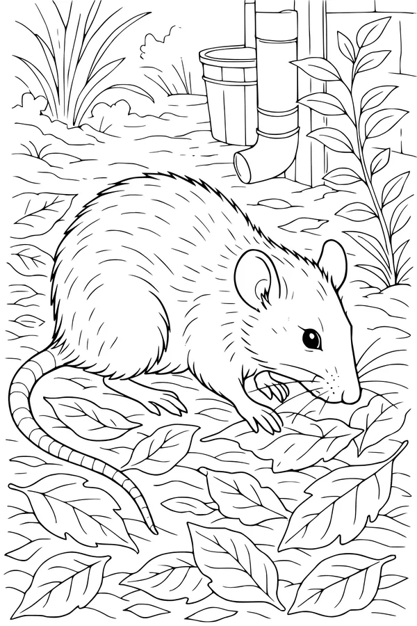 Leafy Hideout for a Whiskery Rat