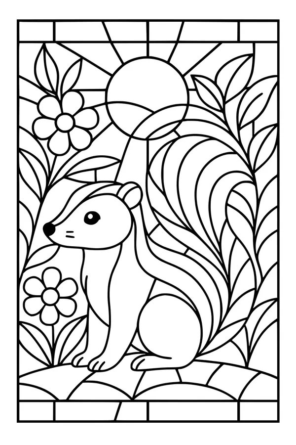 Sunrise Skunk in the Garden