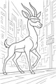 City Stroll With the Sunglasses Gazelle