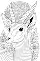 Gentle Gazelle and the Sunflower Crown