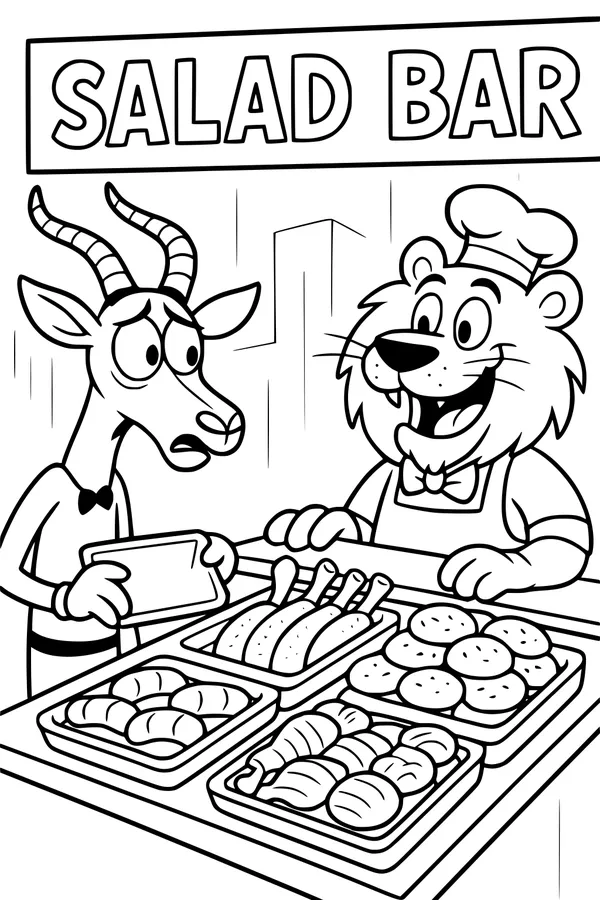 Gazelle’s Big Salad Bar Surprise