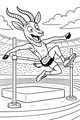Gazelle Jumps High at the Stadium