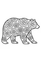 Bear Built of Gears and Whirly Wheels