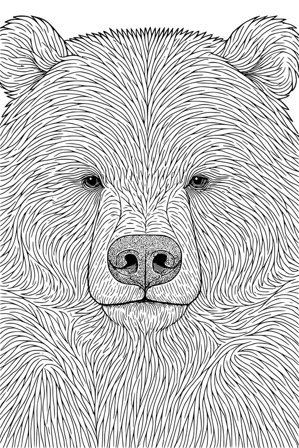 The Gentle Bear with Fluffy Ears