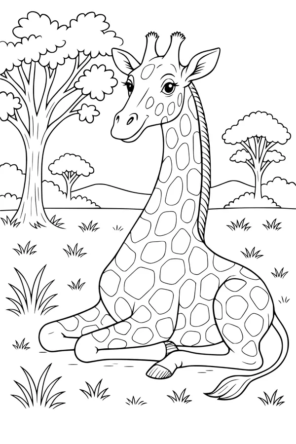 Tall Friend Resting Under the Trees