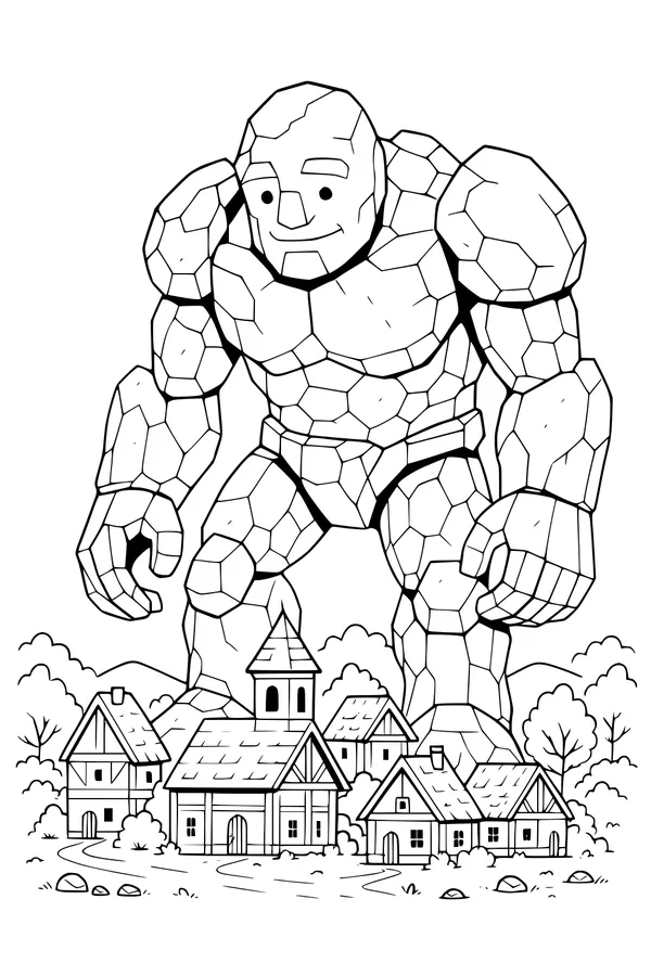 Gentle Golem Visits the Village