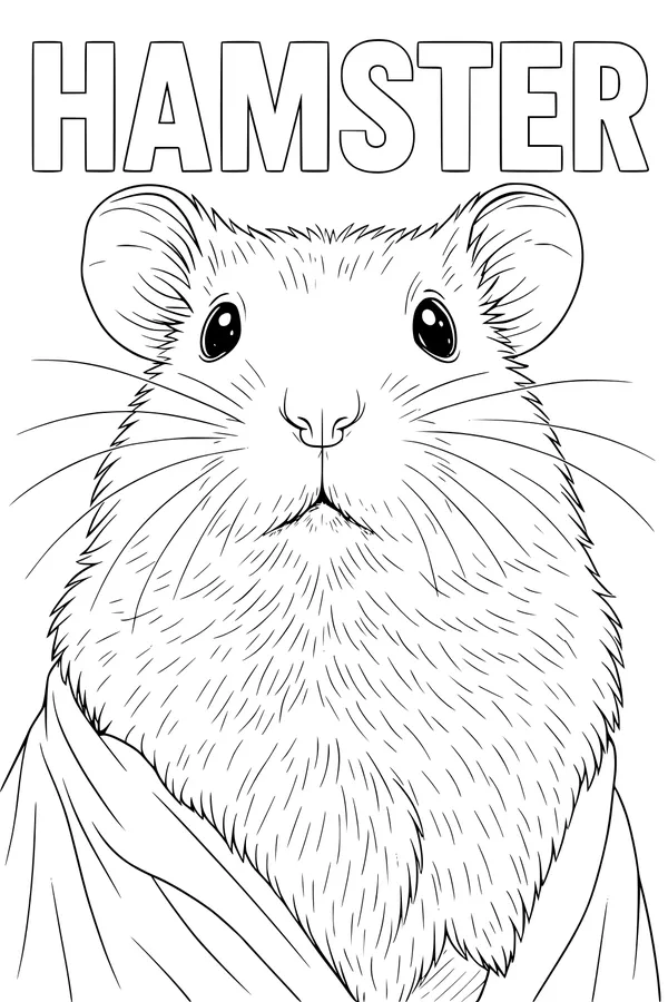Hamster in a Cozy Blanket