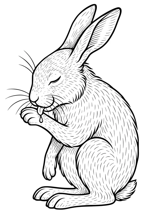 Morning Hare’s Wash-Up Routine