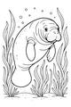 Gentle Giant Glides Through Seagrass
