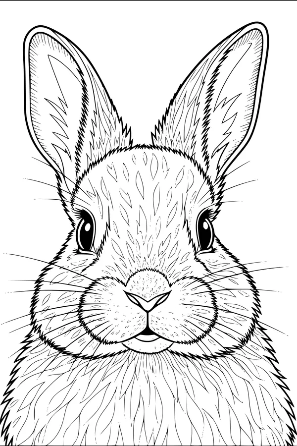 Whiskers Up: The Little Bunny Portrait