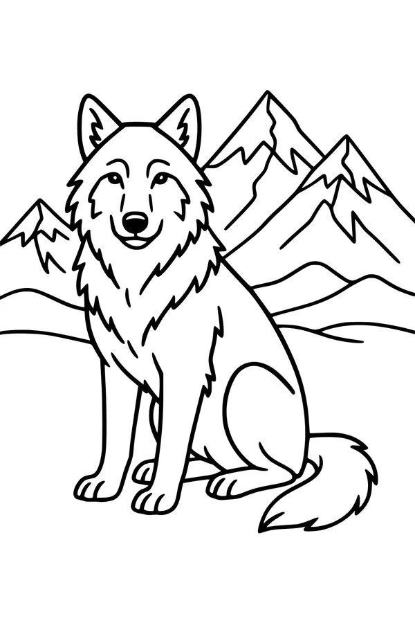 Snow Peaks and the Gentle Wolf