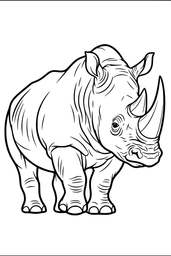 Big Horns, Big Toes, Rhino on the Move