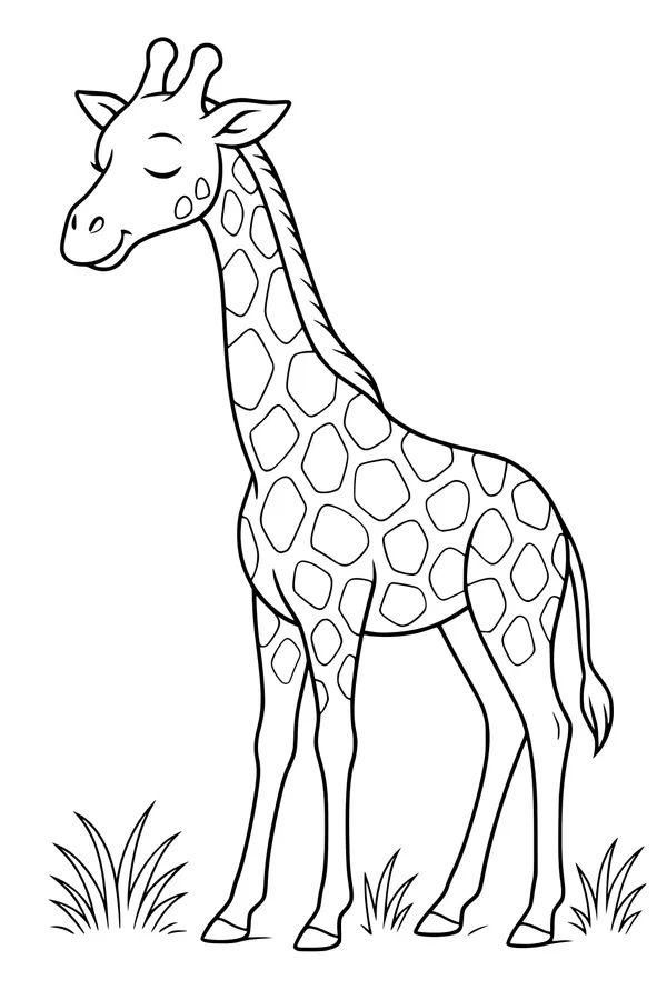 Sunny Savannah Giraffe Smiles Wide