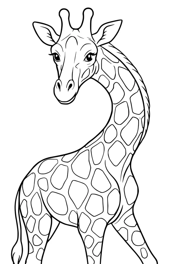Tall Neck, Spotty Friend Smiles Wide