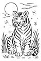 Sunny Day with a Striped Tiger