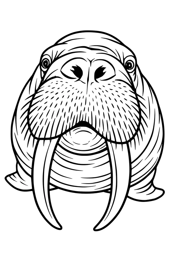 Mighty Walrus Whiskers Up Close