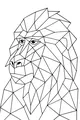 Geometric Baboon Boss in the Jungle