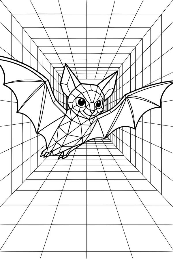 Bat in the Shiny Tunnel Maze