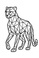 Cheetah on the Move in Shapes