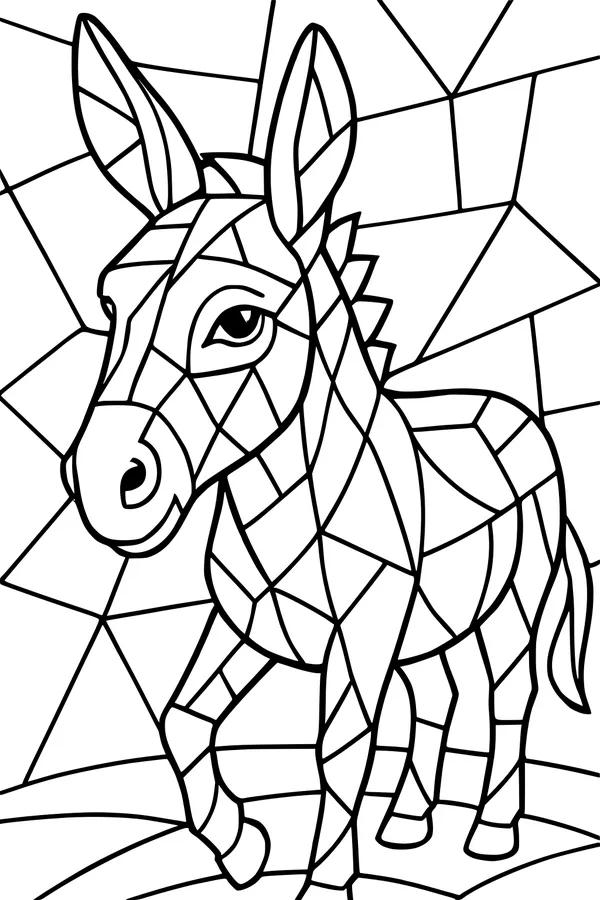 Patchwork Donkey on Parade