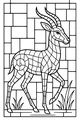 Mosaic Meadow Gazelle Stroll