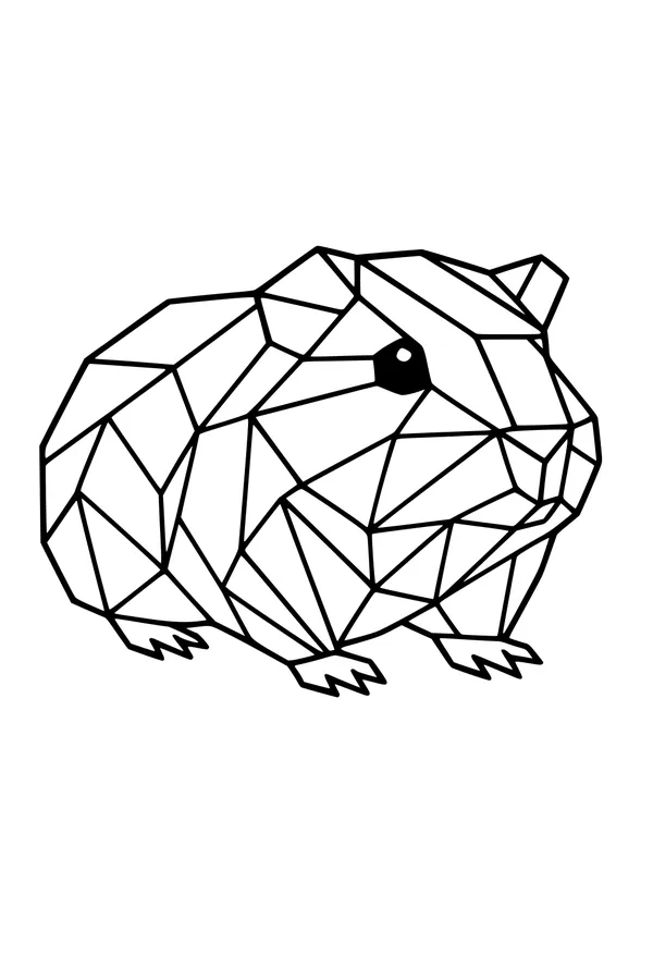 Geomatric Guinea Pig Shines Bright