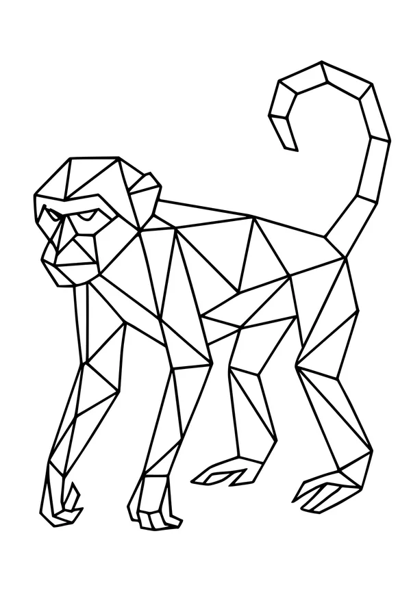 Geometric Monkey on the Move