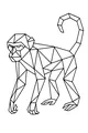 Geometric Monkey on the Move