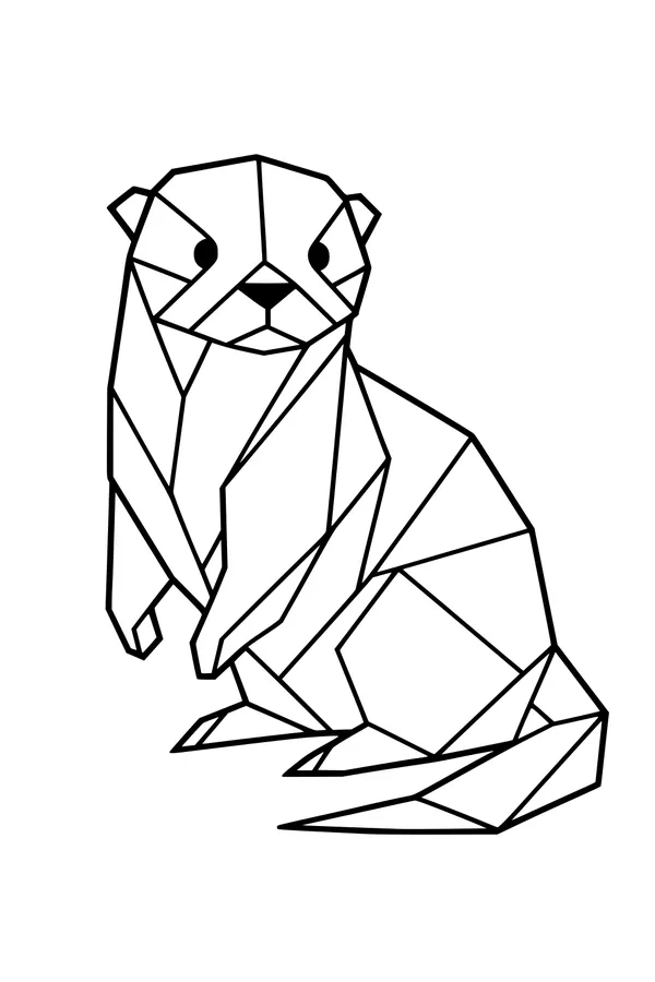 Otter with Geometric Magic