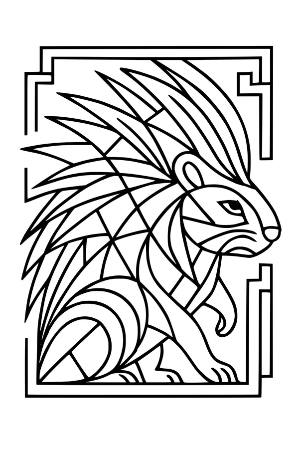 Prickly Porcupine in a Fancy Frame