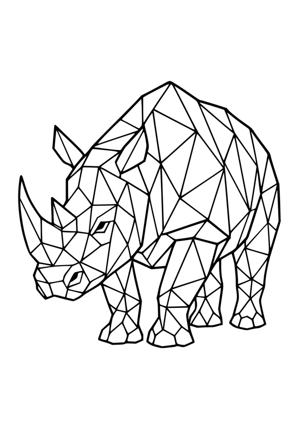 Rhino with Shiny Shapes