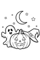 Moonlit Giggles Pumpkin and Ghost
