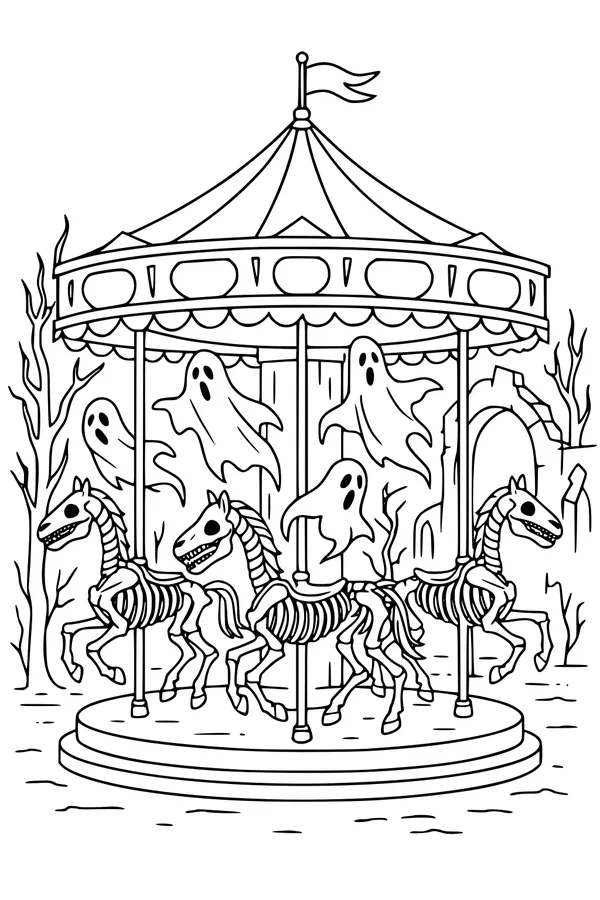Ghosts Ride the Bone-Carousel