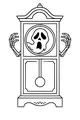 Midnight Boo in the Tall Clock