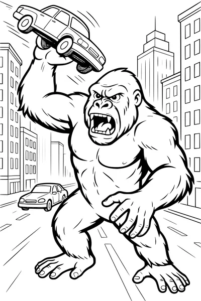Gorilla Takes Over the Big City