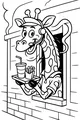 Lunch Break at Giraffe Drive-Thru