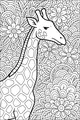 Geraldine the Giraffe in a Flower Jungle