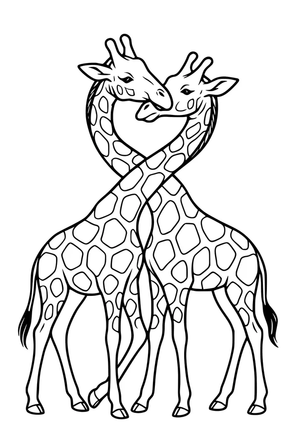 Tangled Necks and Giggly Giraffe Smiles