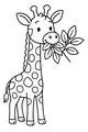 Spotted Giraffe’s Leafy Breakfast