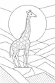 Tall Giraffe in the Morning Sun