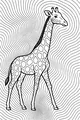 Tall Giraffe On Wavy Savannah Day