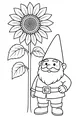 Gnome and the Giant Sunflower