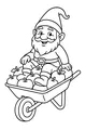 Gnome and the Apple Wheelbarrow