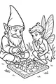 Acorn Checkers with Gnome Friend
