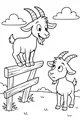 Billy Goat Balances on a Fence
